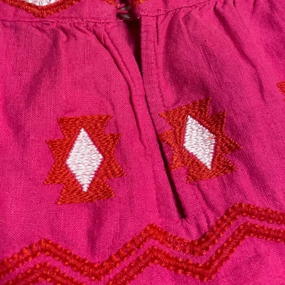 LOFT Women's Pink Embroidered Tiered Cami Size XS - Picture 8 of 11